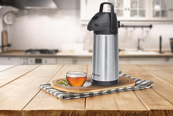 Milton Pinnacle 2500 Thermosteel 24 Hours Hot or Cold Dispenser, 2500 ml, Silver Milton Pinnacle 2500 Thermosteel 24 Hours Hot or Cold Dispenser, 2500 ml, Silver
